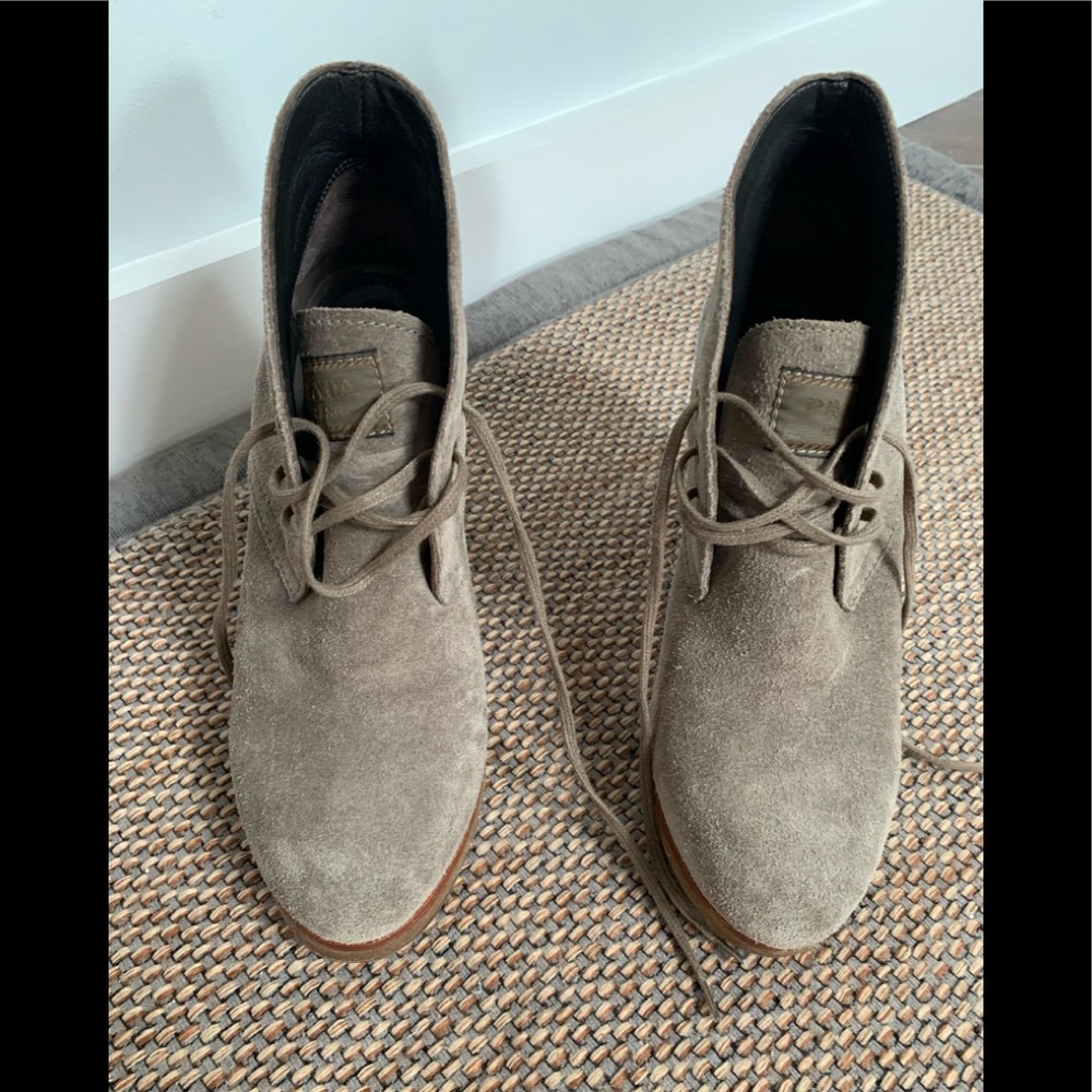Prada Lace Up Booties - Size 8
